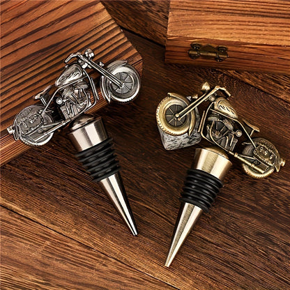 Motorcycle Shape Wine Bottle Stopper,Household Kitchen Bar Club Wine Champagne Stopper Saver,Perfect Gift for Father Husband