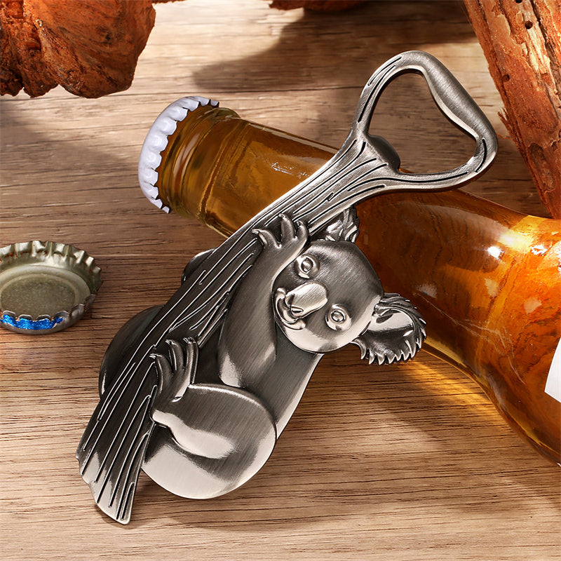 Antique Koala Eucalyptus Branch Bottle Opener - Australian Themed Barware