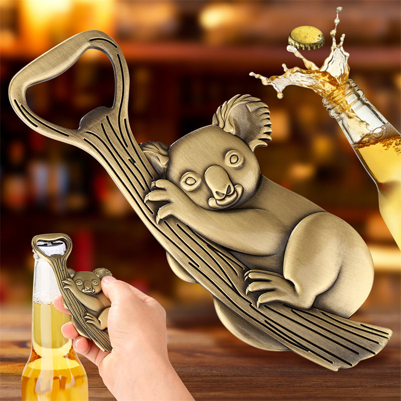 Australian Wildlife Koala Bottle Opener - Detailed Metal Craft for Bar Decor