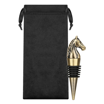 Horse Head Wine Stopper,Bottle Stoppers for Wine Champagne,Holiday Wine Stoppers ,Father Day Birthday Christmas Gift