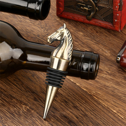 Horse Head Wine Stopper,Bottle Stoppers for Wine Champagne,Holiday Wine Stoppers ,Father Day Birthday Christmas Gift