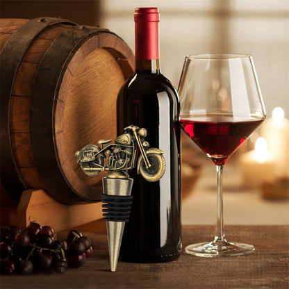 Motorcycle Shape Wine Bottle Stopper,Household Kitchen Bar Club Wine Champagne Stopper Saver,Perfect Gift for Father Husband