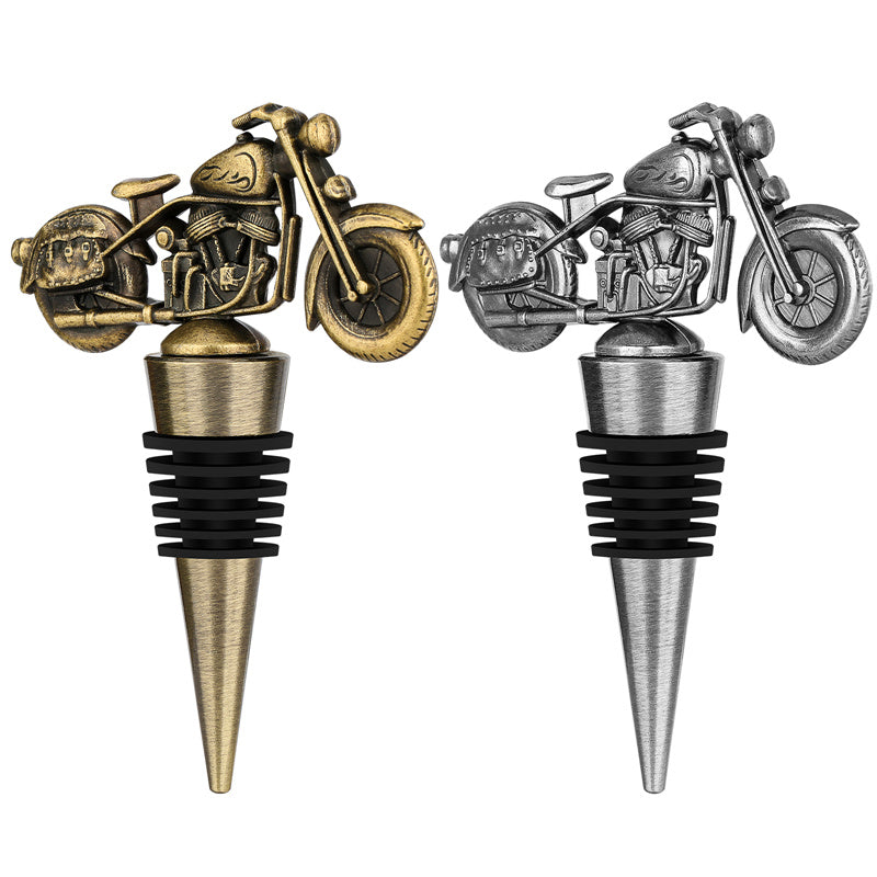 Motorcycle Shape Wine Bottle Stopper,Household Kitchen Bar Club Wine Champagne Stopper Saver,Perfect Gift for Father Husband