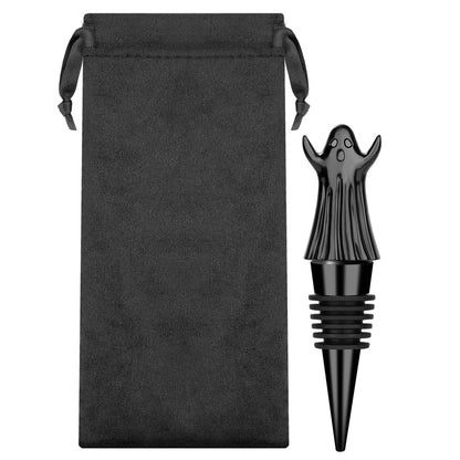 Ghost Wine Bottle Stopper,Spooky Themed Bottle Seal for Wine Lovers,Gothic Style Wine Preserver for Halloween & Parties