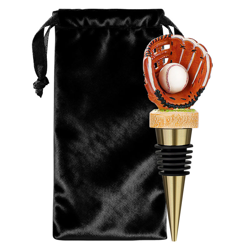 Novelty Sports Baseball Wine Bottle Stopper,Perfect Gift for Baseball Enthusiasts, Home Bar Accessory
