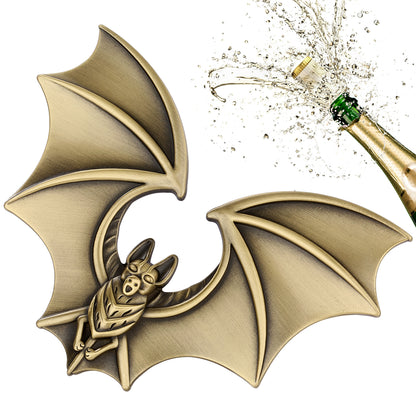 Halloween-themed bat bottle opener,  great gift for spooky collectors