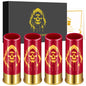 Halloween gift set: plastic skull shot glasses with premium packaging, perfect for gothic and beer lovers