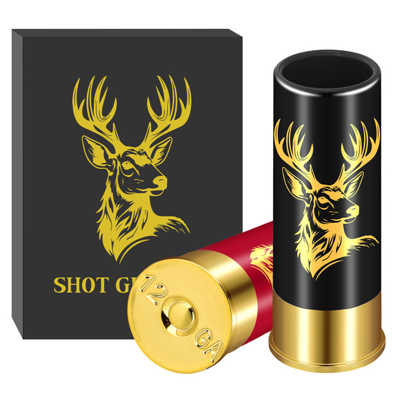 Hunting Themed Deer Shotgun Shell Shot Glasses