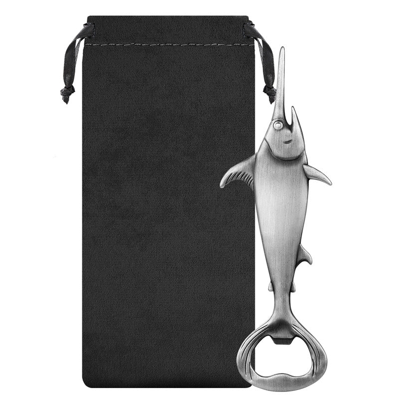 Creative Swordfish Shape Bottle Opener, Metal Beer Opener for Bar & Fishing Gifts,Father‘s Day Present