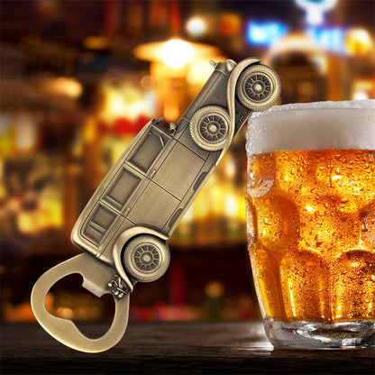 Vintage Car Beer Bottle Opener - Antique Metal Heavy Duty Bottle Opener, Novelty Classic Car Gift for Men, Dad, Bartenders, Beer Lovers