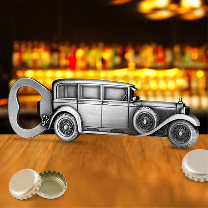 Vintage Car Beer Bottle Opener - Antique Metal Heavy Duty Bottle Opener, Novelty Classic Car Gift for Men, Dad, Bartenders, Beer Lovers