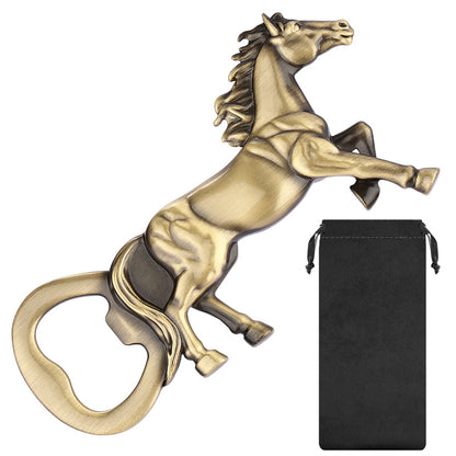 Horse Shaped Bottle Opener, Heavy-duty Metal Beer Opener, Retro Style Bar Accessory for Equestrian Fans