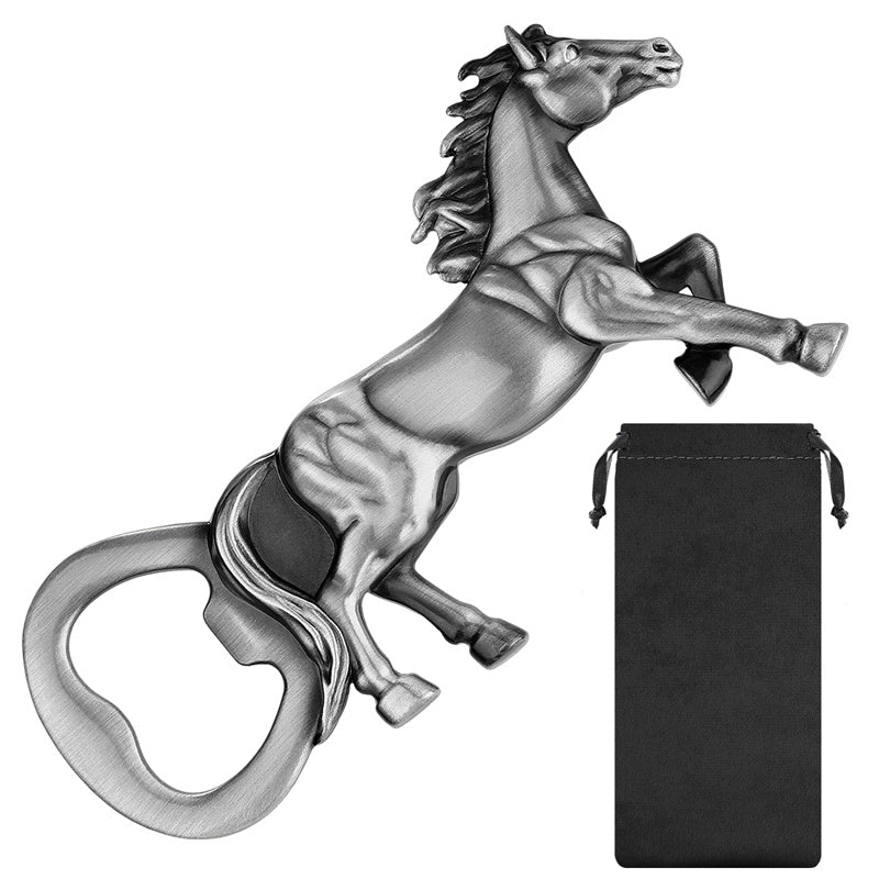 Horse Shaped Bottle Opener, Heavy-duty Metal Beer Opener, Retro Style Bar Accessory for Equestrian Fans