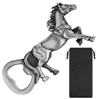 Horse Shaped Bottle Opener, Heavy-duty Metal Beer Opener, Retro Style Bar Accessory for Equestrian Fans