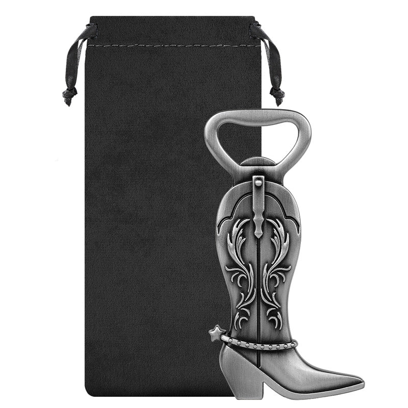 Cowboy Boot Beer Bottle Opener - Vintage Western Style Bottle Opener, Novelty Country Cowboy Gift for Bar & Texas Themed Party