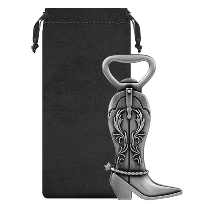 Cowboy Boot Beer Bottle Opener - Vintage Western Style Bottle Opener, Novelty Country Cowboy Gift for Bar & Texas Themed Party