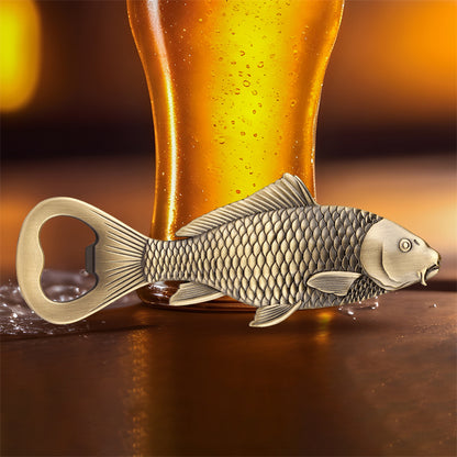 Funny Carp Fish Shape Beer Opener - Novelty Barware for Home & Outdoor Parties,Perfect for Fishing Lovers