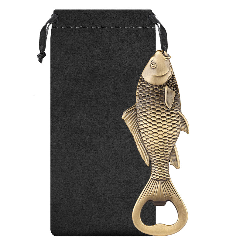 Funny Carp Fish Shape Beer Opener - Novelty Barware for Home & Outdoor Parties,Perfect for Fishing Lovers
