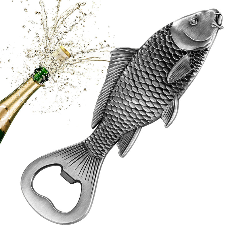 Funny Carp Fish Shape Beer Opener - Novelty Barware for Home & Outdoor Parties,Perfect for Fishing Lovers