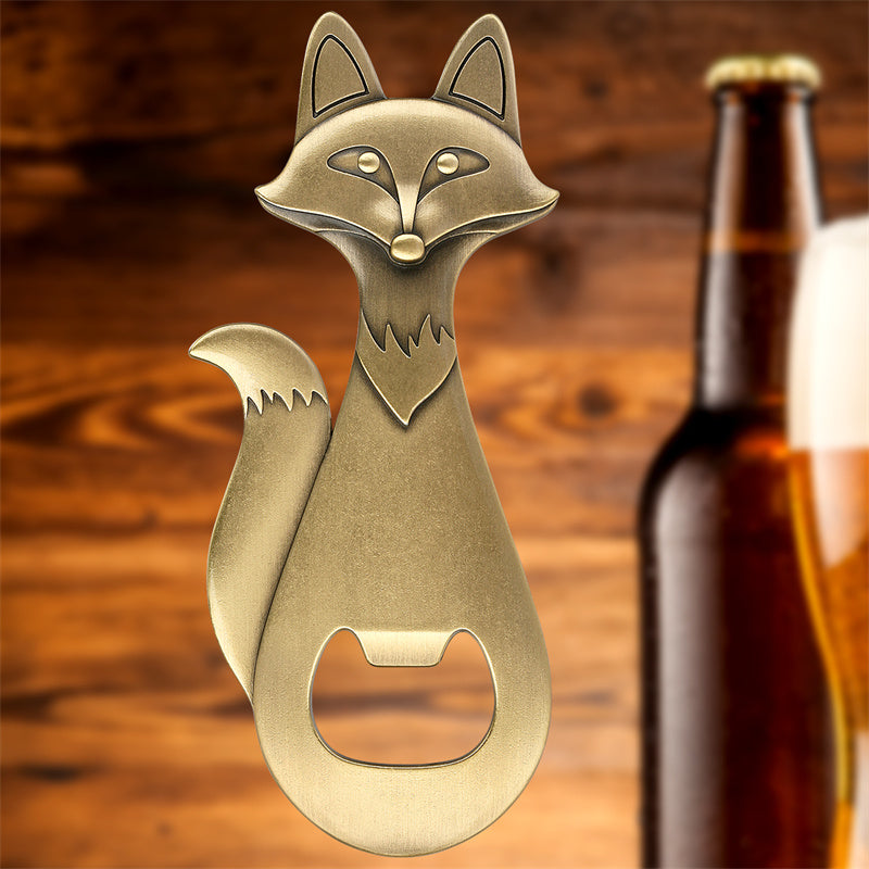 Antique Fox Bottle Opener,Animal Beer Opener for Kitchen Bar Party Use,Perfect Gift for Beer Lovers
