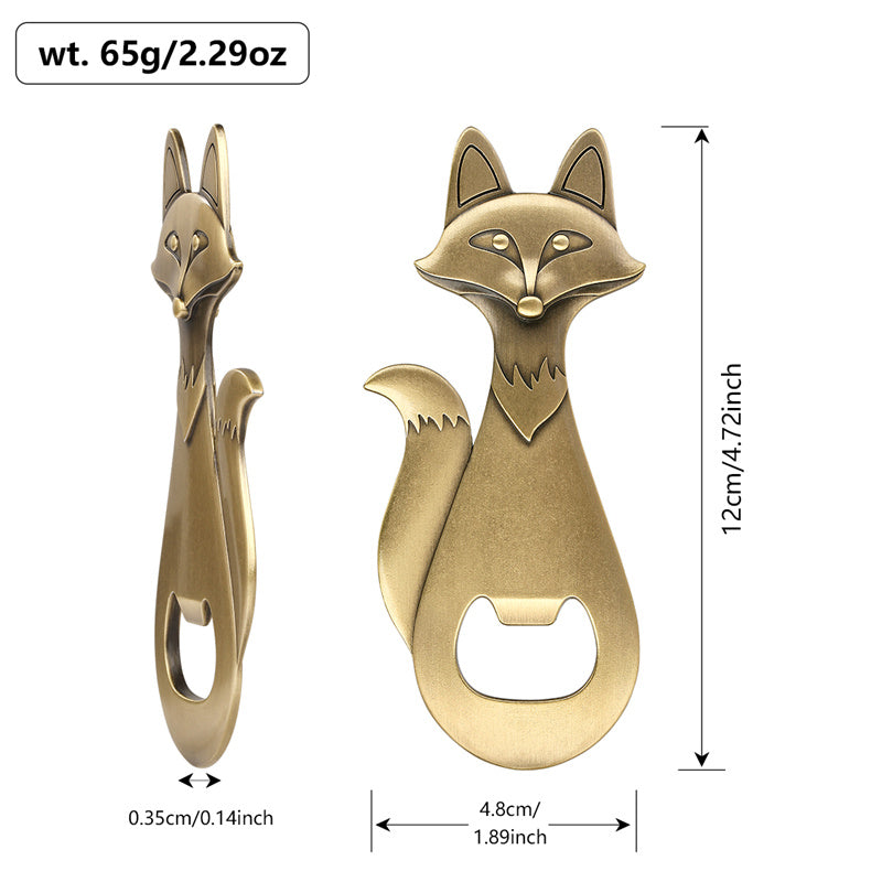 Antique Fox Bottle Opener,Animal Beer Opener for Kitchen Bar Party Use,Perfect Gift for Beer Lovers