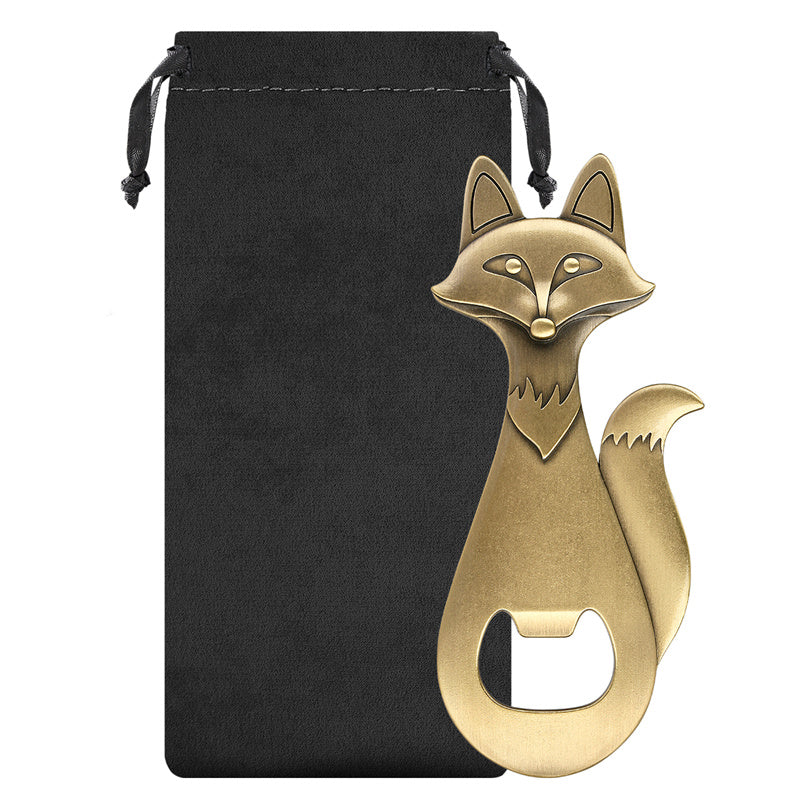 Antique Fox Bottle Opener,Animal Beer Opener for Kitchen Bar Party Use,Perfect Gift for Beer Lovers