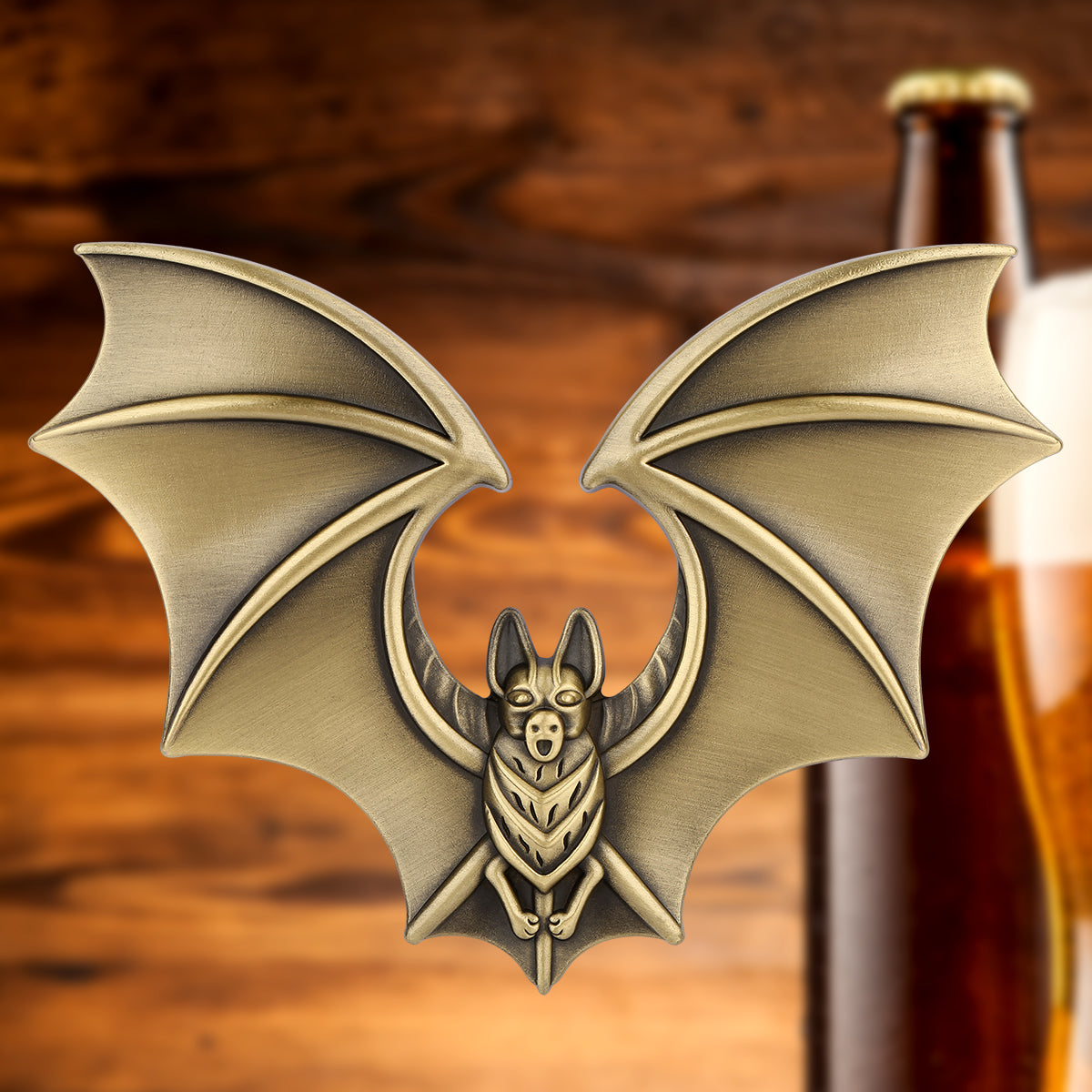 Vintage Bat Shaped Bottle Opener,Halloween Gothic Themed Barware for Spooky Lovers