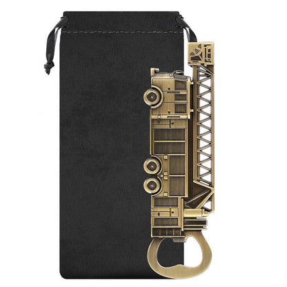 Fire Truck Beer Bottle Opener,Vintage Metal Fire Engine Design Beer Opener Gift for Firefighters Men Dad,Household Bar Tool