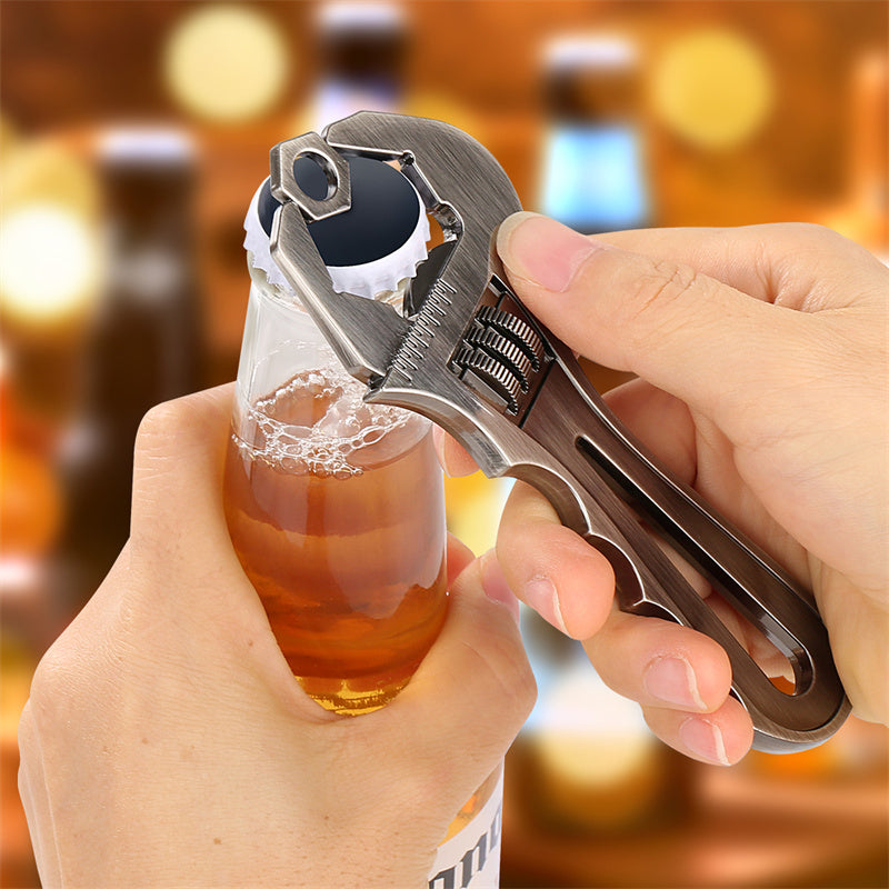 Wrench Bottle Opener, Portable Bottle Opener with Gift Bag, Beer Opener for Home, Bar, and Workshop,Bar Gifts for Men,
