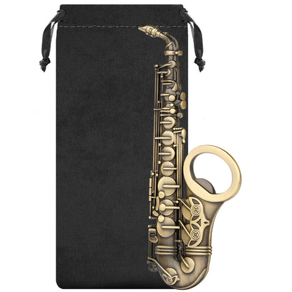 Saxophone Shaped Bottle Opener,Retro Style Bar Accessory for Music Fans & Musicians