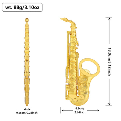 Saxophone Shaped Bottle Opener,Retro Style Bar Accessory for Music Fans & Musicians