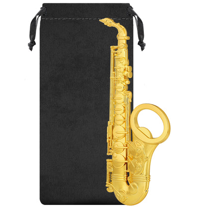 Saxophone Shaped Bottle Opener,Retro Style Bar Accessory for Music Fans & Musicians