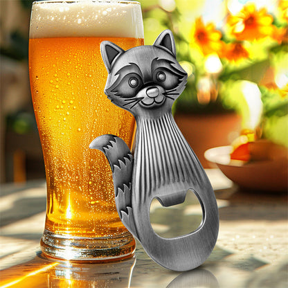 Cute Raccoon Bottle Opener - Vintage Animal Shape Beer Opener for Bar, Kitchen, Unique Gift
