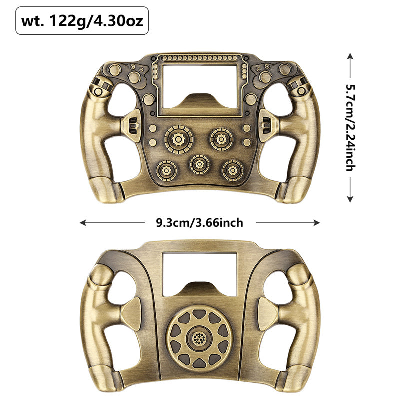 Cool Racing Car Steering Wheel Bottle Opener,Wine Opener for Kitchen Club Party Bar,Portable Bottle Opener for Picnic Camping Travel Bar Accessory with Gift Bag, Perfect Gifts
