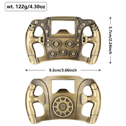 Cool Racing Car Steering Wheel Bottle Opener,Wine Opener for Kitchen Club Party Bar,Portable Bottle Opener for Picnic Camping Travel Bar Accessory with Gift Bag, Perfect Gifts