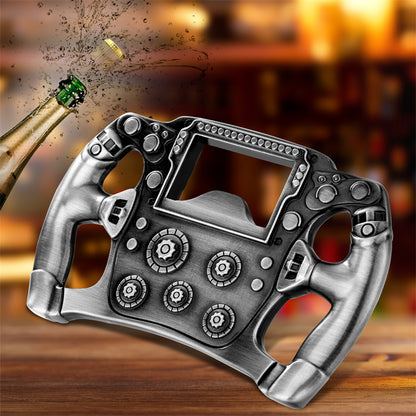 Cool Racing Car Steering Wheel Bottle Opener,Wine Opener for Kitchen Club Party Bar,Portable Bottle Opener for Picnic Camping Travel Bar Accessory with Gift Bag, Perfect Gifts