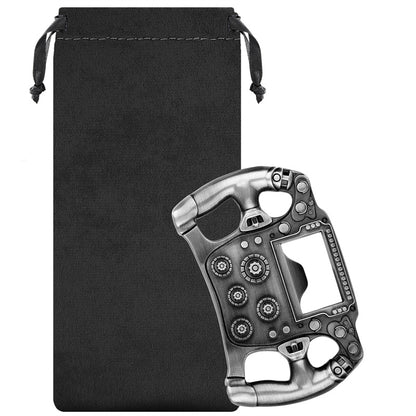 Cool Racing Car Steering Wheel Bottle Opener,Wine Opener for Kitchen Club Party Bar,Portable Bottle Opener for Picnic Camping Travel Bar Accessory with Gift Bag, Perfect Gifts