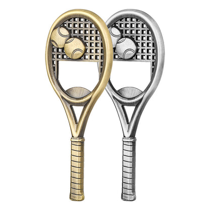 Tennis Racket Bottle Opener, Funny Beer Opener for Bar Club Kitchen Party,Portable Opener Gadget for Outdoor Travel Fishing Picnic,Ideal Gift for Tennis Lover