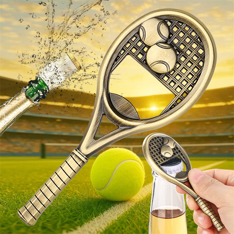 Tennis Racket Bottle Opener, Funny Beer Opener for Bar Club Kitchen Party,Portable Opener Gadget for Outdoor Travel Fishing Picnic,Ideal Gift for Tennis Lover