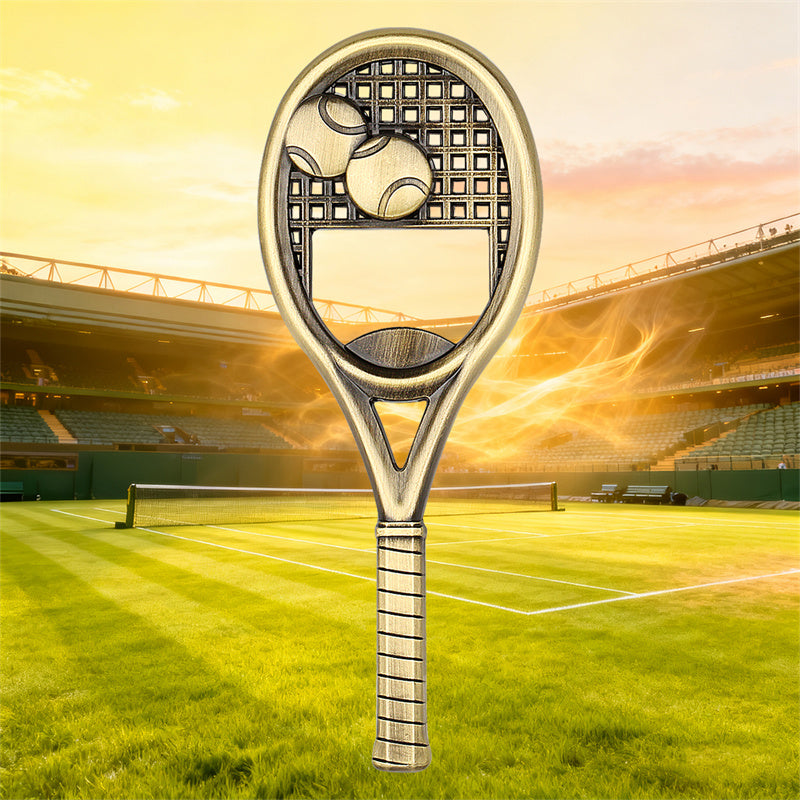 Tennis Racket Bottle Opener, Funny Beer Opener for Bar Club Kitchen Party,Portable Opener Gadget for Outdoor Travel Fishing Picnic,Ideal Gift for Tennis Lover