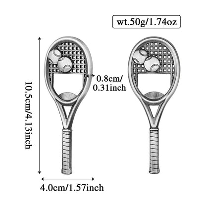 Tennis Racket Bottle Opener, Funny Beer Opener for Bar Club Kitchen Party,Portable Opener Gadget for Outdoor Travel Fishing Picnic,Ideal Gift for Tennis Lover
