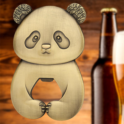 Vintage Panda Shaped Bottle Opener, Cute Metal Beer Opener for Bar Kitchen, Unique Animal Bottle Opener Gift for Beer Lovers