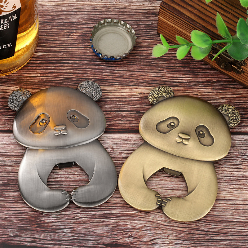 Vintage Panda Shaped Bottle Opener, Cute Metal Beer Opener for Bar Kitchen, Unique Animal Bottle Opener Gift for Beer Lovers