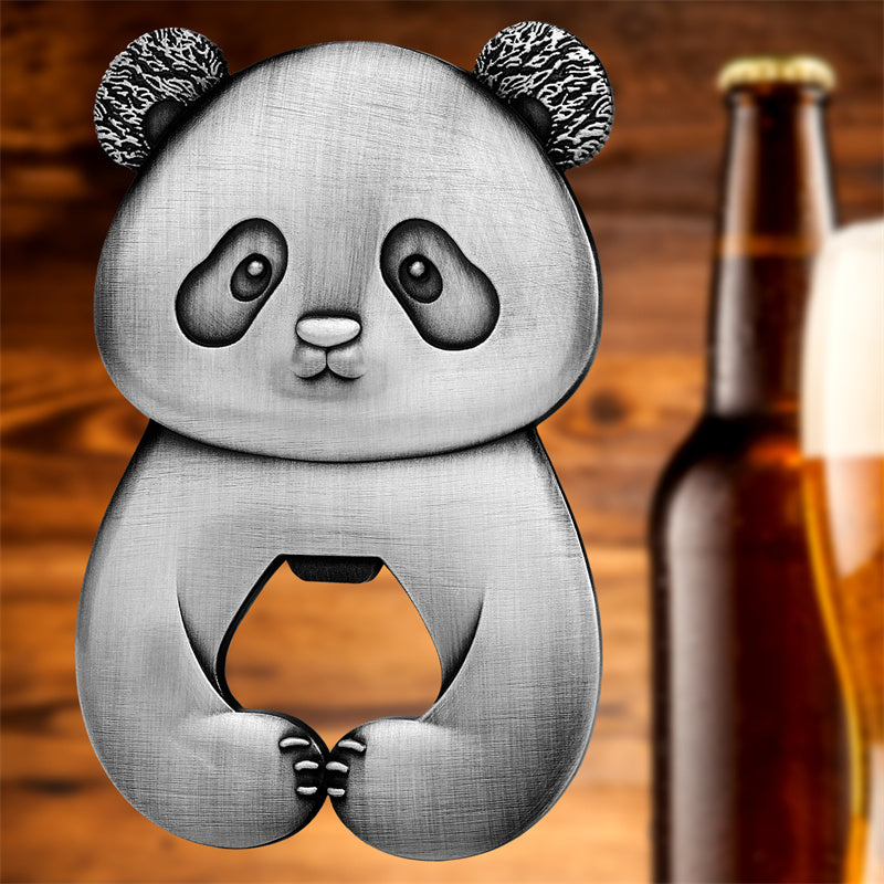 Vintage Panda Shaped Bottle Opener, Cute Metal Beer Opener for Bar Kitchen, Unique Animal Bottle Opener Gift for Beer Lovers