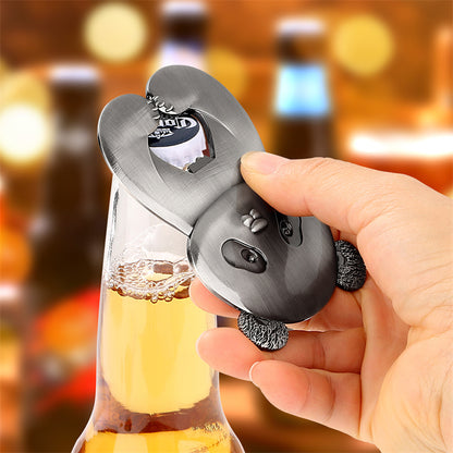 Vintage Panda Shaped Bottle Opener, Cute Metal Beer Opener for Bar Kitchen, Unique Animal Bottle Opener Gift for Beer Lovers