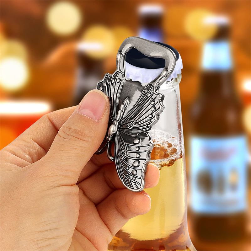 Novel Butterfly Shaped Bottle Opener,Metal Beer Opener for Household Kitchen Restaurant Bar Party Opening Tool