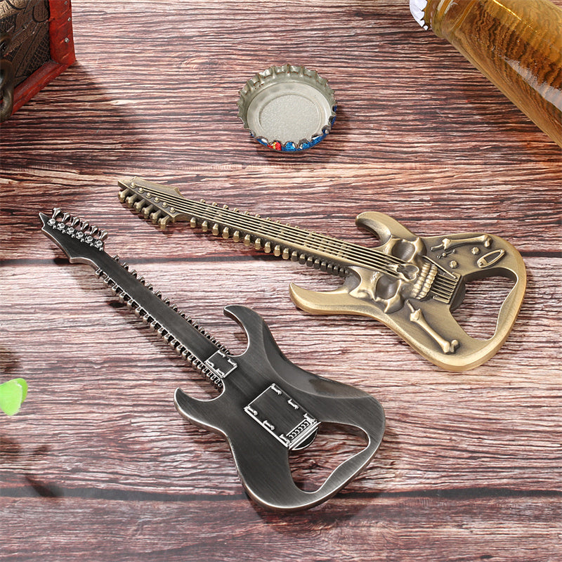 Gothic Skull Guitar Bottle Opener - Vintage Metal Beer Opener for Rock Music Lovers,Kitchen Club Party Bar Useful Bottle Opener
