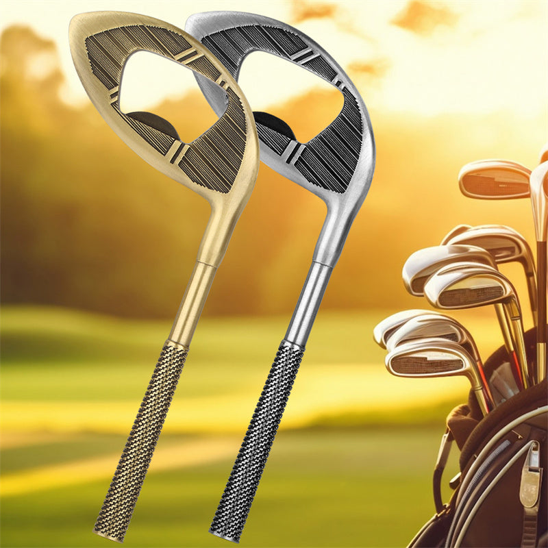 Vintage Golf Club Head Shaped Bottle Opener Metal Alloy Beer Opener Retro Bronze Silver Finish Creative Golf Gift For Bar Home Kitchen Golfers