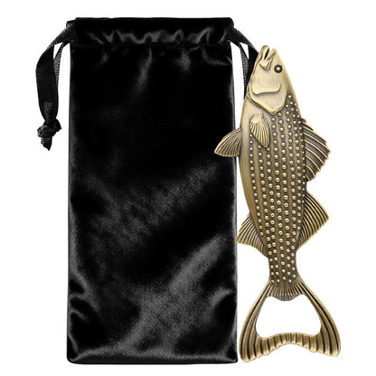 Novely Perch Shape Bottle Opener,Metal Beer Wine Opener for Home Kitchen Club Party,Bar Accessory