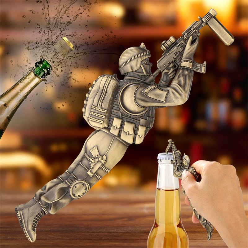 Creative Special Forces Soldier Beer Bottle Opener,Unique Gift for Men Husband Beer Lovers